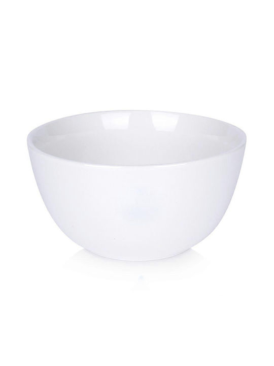 Excellent Houseware Serving Bowl Round made of Porcelain White with Diameter 15.5cm