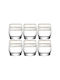 Set de pahare din Sticlă 80ml 6buc
