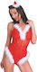 Livco Corsetti Fashion Naughty Santa LC 90706 Bodysuit De Crăciun