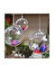 Transparent Ball Ornaments Opening 5cm Set of 5 Pieces