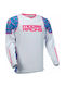 Lange Ärmel Radtrikot Blau
