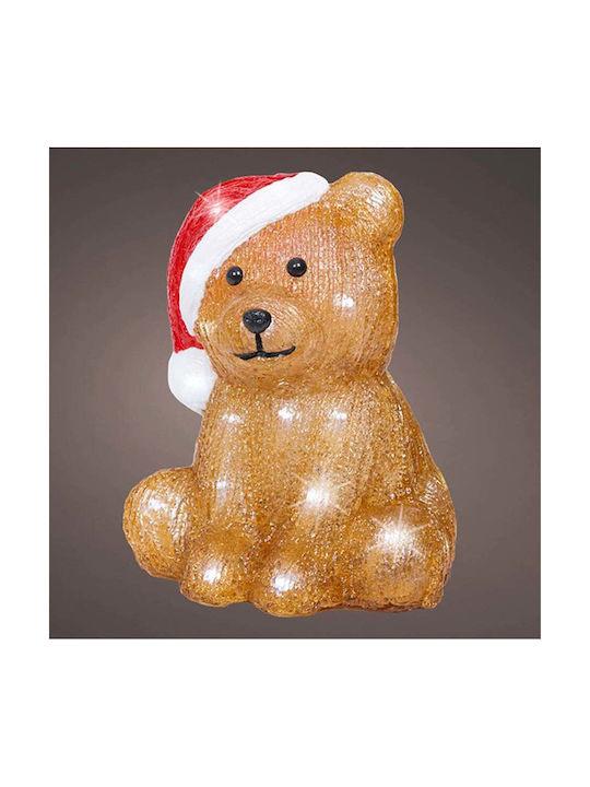 Lumineo Christmas Lighting Bear Santa Hat 30 Leds 18cm 490384