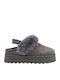 Mules mit Absatz in Gray Farbe