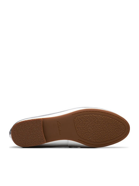 Leather Ballerinas Fawna Silver