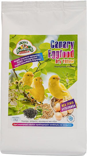 Evia Parrots Canary Eggfood Dry Yellow 10kg