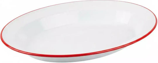Ibili Dekorative Platte Oval Weiß 1Stück