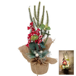 Christmas Decorative Tree Adorned Led Sack 35cm 2 Designs