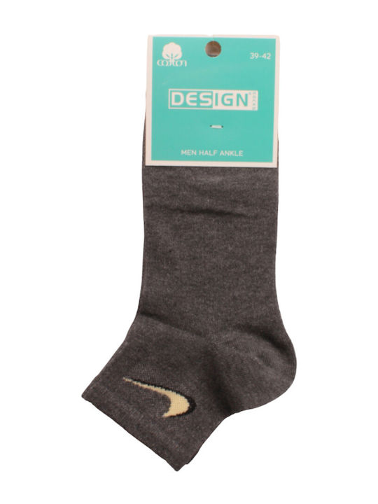 Design Socks Детски къси чорапи Gray