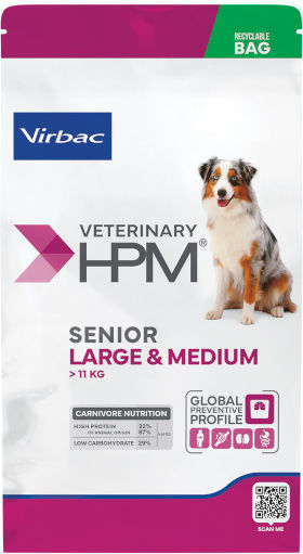 Virbac Senior Large & Medium 12kg Ξηρά Τροφή για Ηλικιωμένους Σκύλους Μεσαίων & Μεγαλόσωμων Φυλών με Χοιρινό, Κοτόπουλο, Ρύζι και Πουλερικά