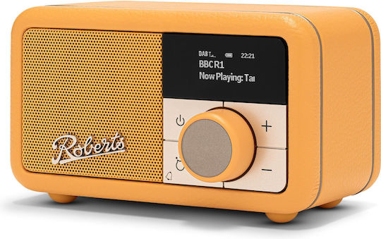Roberts Revival Petite 2 Φορητό Ραδιόφωνο Επαναφορτιζόμενο DAB+ με Bluetooth Sunshine Yellow