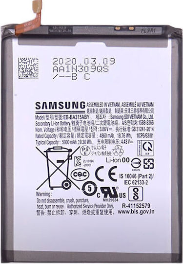 Γνήσια Μπαταρία Eb-ba315aby Samsung Galaxy A31 A315 A32 4g A325 Service Pack Gh82-22762a