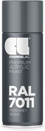 Cosmos Lac Спрей Боядисване Premium Acrilyc с Блестящ Ефект RAL 7011 400ml