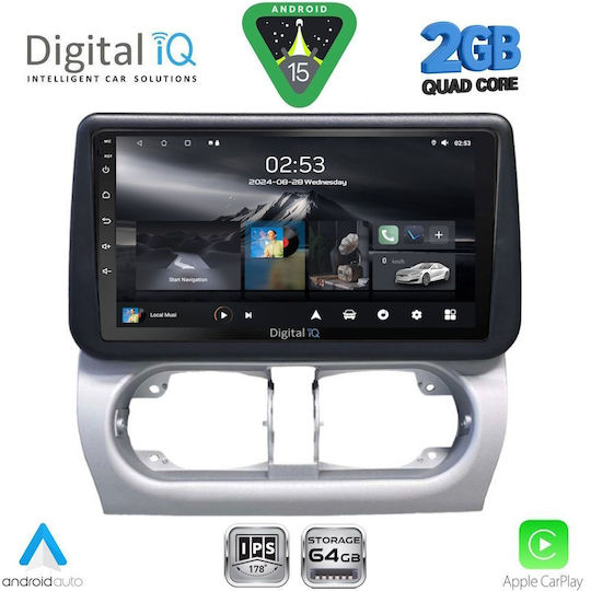 Digital IQ Car Audio System for Opel Corsa / Tigra 2000-2006 (Bluetooth/USB/WiFi/GPS/Apple-Carplay/Android-Auto) with Touch Screen 9"