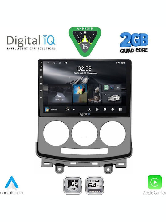 Digital IQ Car Audio System for Mazda 5 2004-2010 (Bluetooth/USB/WiFi/GPS/Apple-Carplay/Android-Auto) with Touch Screen 9"