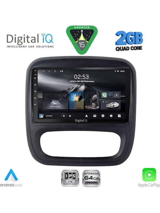 Digital IQ Автомобилна Аудио Система (Блутут/USB/WiFi/GPS/Apple-Carplay/Android-Auto) с Тъчскрийн 9"