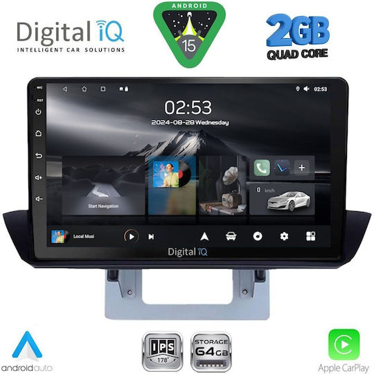 Digital IQ Car Audio System for Mazda BT-50 2012-2019 (Bluetooth/USB/WiFi/GPS/Apple-Carplay/Android-Auto) with Touch Screen 9"