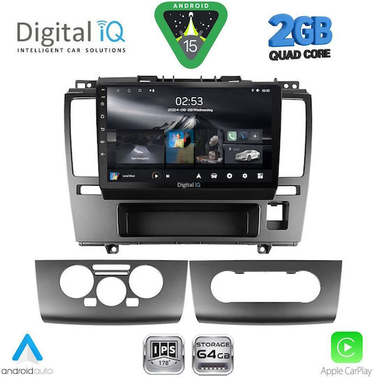 Digital IQ Ηχοσύστημα Αυτοκινήτου για Nissan Tiida 2004-2013 (Bluetooth/USB/WiFi/GPS/Apple-Carplay/Android-Auto) με Οθόνη Αφής 9"