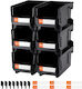 Vevor Plastic Tool Bin Organiser W37.7xD21.5xH18cm