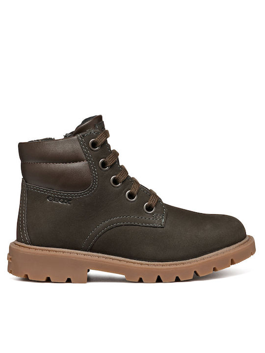 Geox Shaylax Lederne Kinder-Schneestiefel mit R...