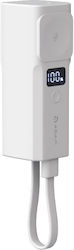Adam Elements Vionta P5 Pro Power Bank 5000mAh Бял
