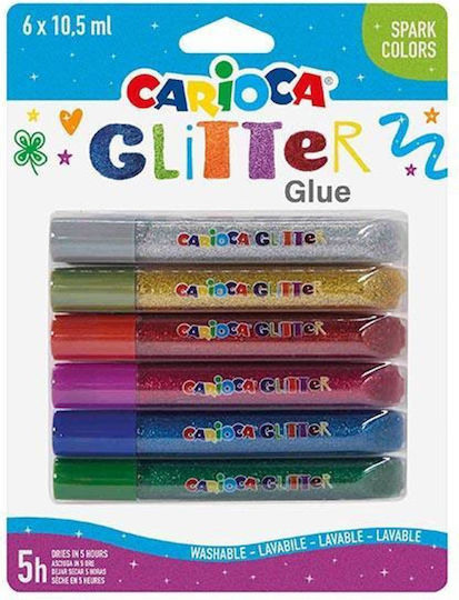 443209 Carioca Glitzer Kleber Spark 6x10 5ml Stück