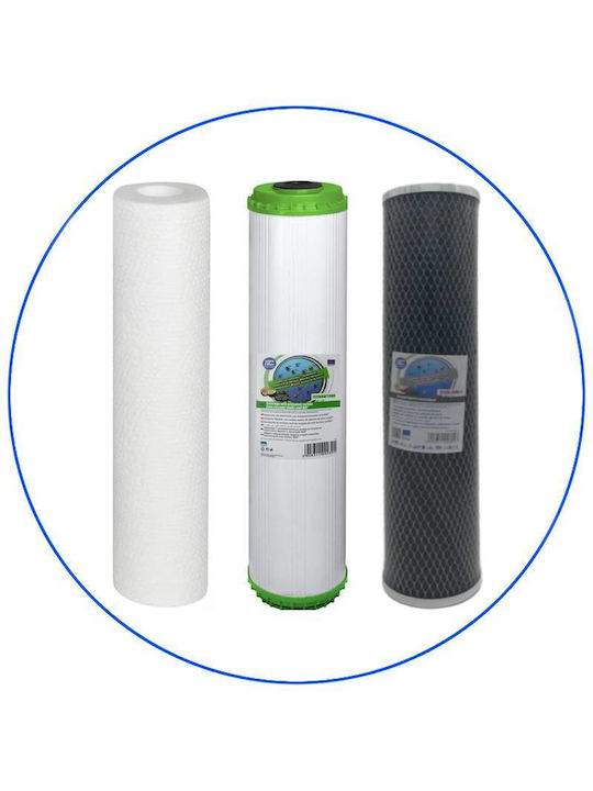 Aqua Filter Ανταλλακτικό Φίλτρο Νερού Κεντρικής Παροχής / Βρύσης / Αντίστροφης Όσμωσης από Ενεργό Άνθρακα 10" 5 μm