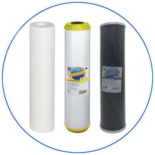 Aqua Filter Water Filter Replacement Central Water Filtration System / Washing Machine / Softeners / for Faucet / Reverse Osmosis (RO) made of Activated Carbon 10" 5 μm