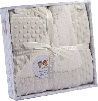 Gamberritos Kids Decke Wickeltücher für Kinderzimmer Beige 80x110cm