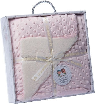 Gamberritos Kids Decke Wickeltücher für Kinderzimmer Rosa 110x140cm