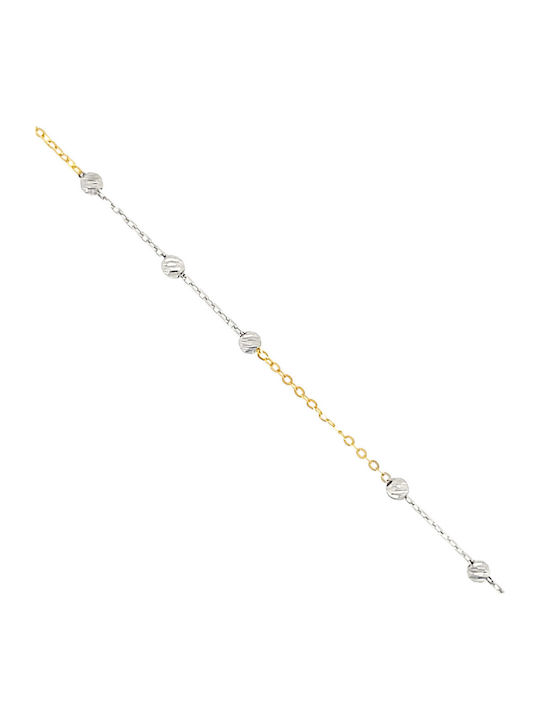 Xryseio Дамско Гривна от Бяло злато 14K