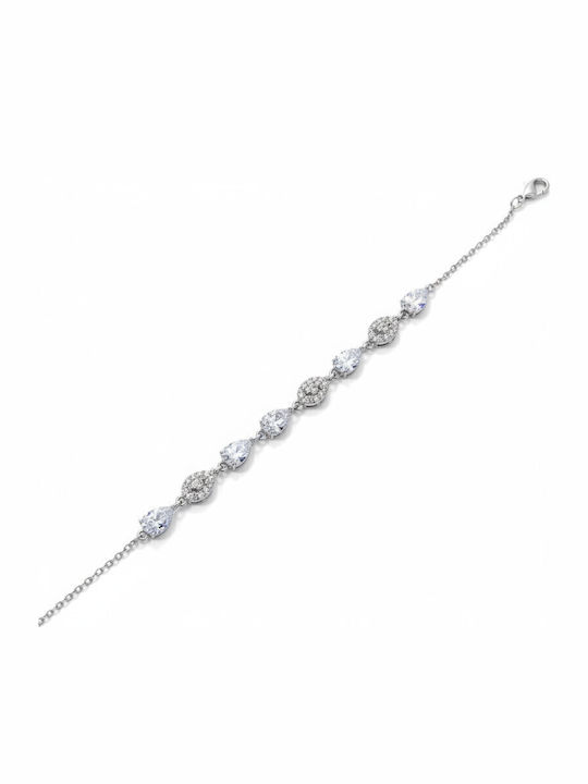 Prince Silvero Women's Bracelet made of Silver with Zircon