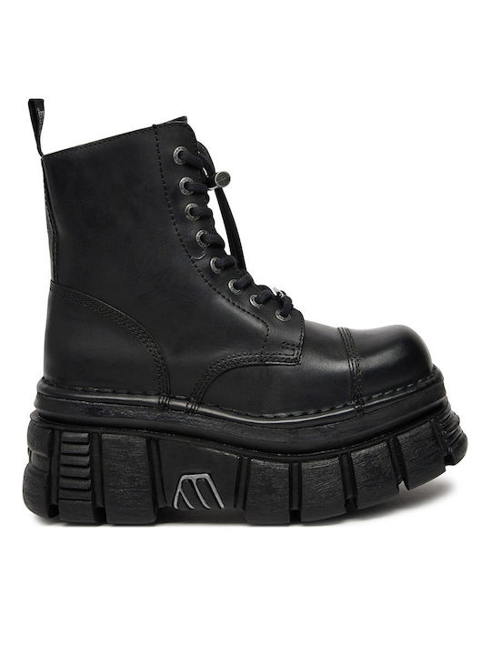 New Rock Turnschuhe Schwarz