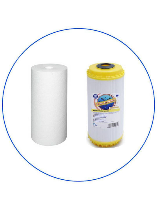 Aqua Filter Water Filter Replacement Reverse Osmosis (RO) / Softeners / Central Water Filtration System / Washing Machine made of Resin 10" Big-Blue 20 μm