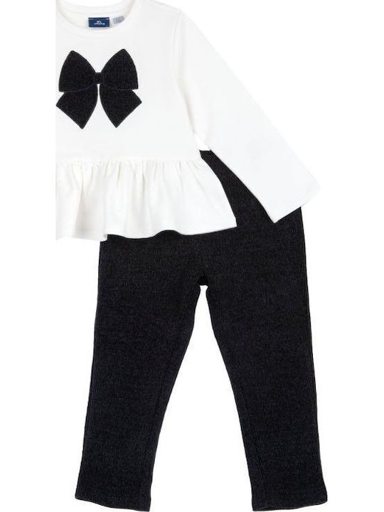 Kinder Trainingsanzüge Mit Bluse Weiß, Schwarz