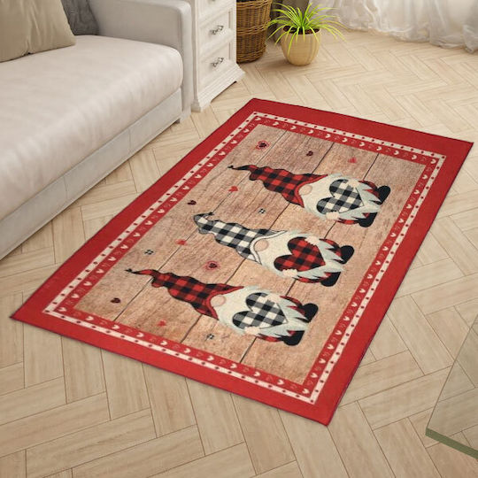 SpitiBazaar Covor Rectangular Red-brown