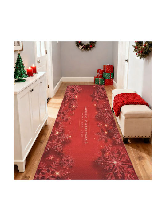 SpitiBazaar Teppich Rechteckig Synthetisch,Polyester/Cotton/Leather Red