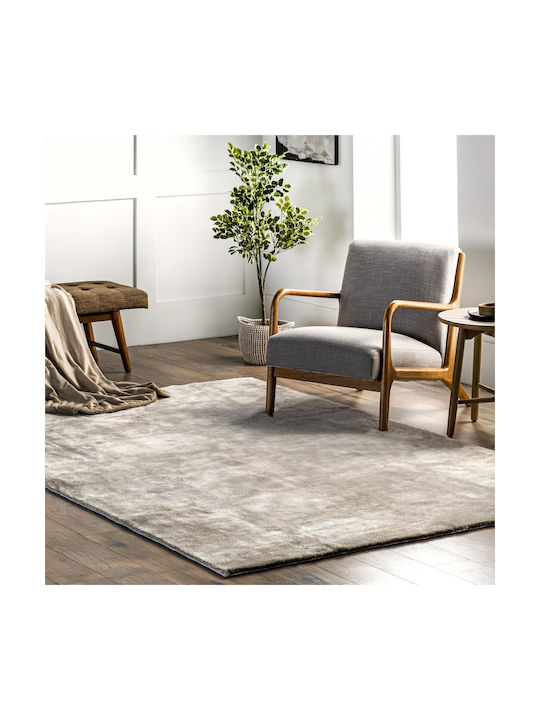 Deluxe Rug Rectangular Furry Mocha Brown