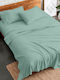 Palatex Сет Чаршафи Фланелени с Ластик 200x260см. Stepp Aqua 4бр