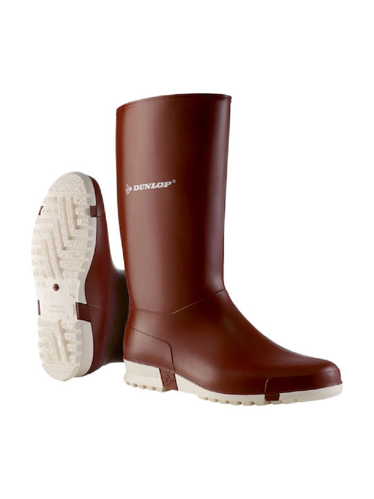 Dunlop Sport Non-Slip Women's Safety Wellies Tibia White