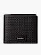 Bill.embossed Leather Men's Wallet Classic Black