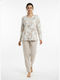 Odyssey Winter Damen Pyjama-Set Beige