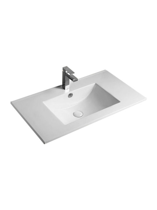 Vinci Solid Deasupra Blatului Chiuvetă Porțelan 100x46.5cm Solid