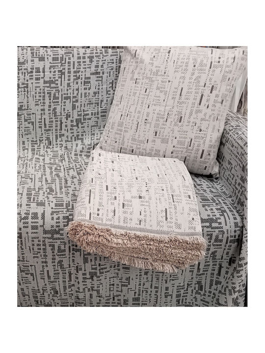 Palatex Ριχτάρι Τριθέσιου Καναπέ Chenille 170x280εκ. Ivory