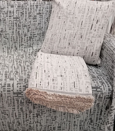Palatex Cuverturi Pentru Canapea 3 Locuri Șenilă 170x280 cm Ivory
