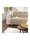 Nima Lunetta Ριχτάρι Τριθέσιου Καναπέ Γούνινο 180x300εκ. Beige