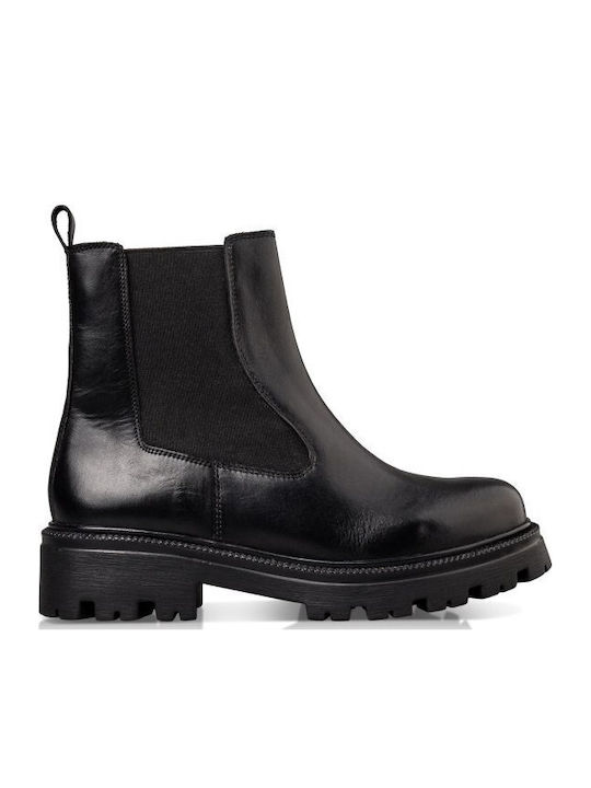 Leather Women's Chelsea Boots Black