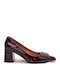 Pumps mit mittelhohem Absatz Braun