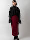 Midi Skirt Bordeaux