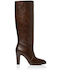High Heel Women's Boots Brown