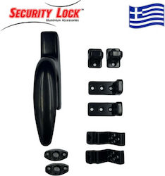 Security Lock Σπανιολέτα Παραθύρου Μαύρη 628Μ Security Lock Σπανιολέτα Παραθύρου Μαύρη 628Μ